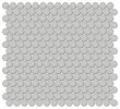 Studio Dove Gray 3/4″ Penny Round Mosaic Matte