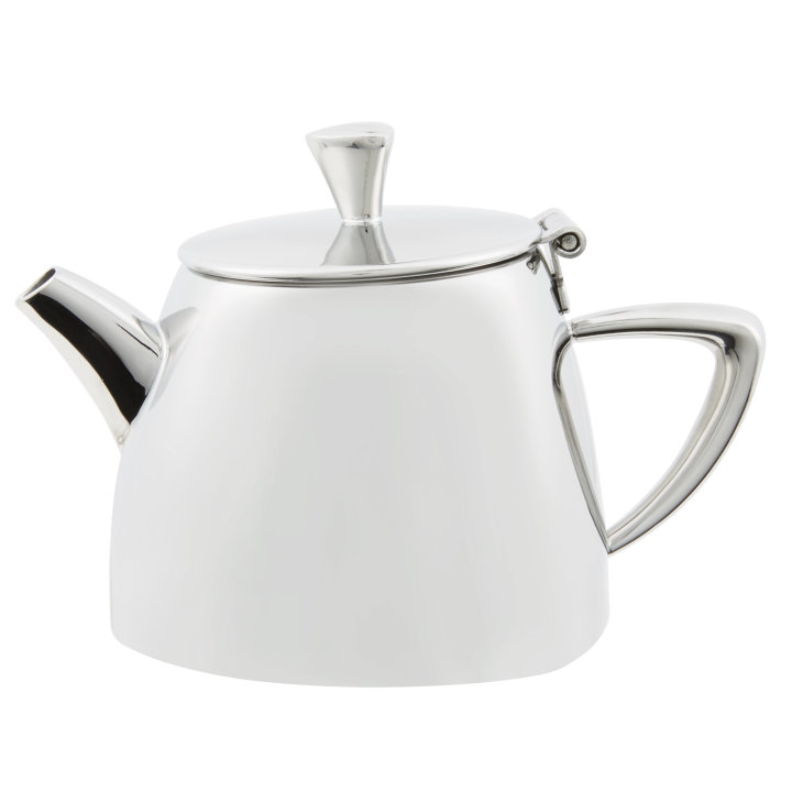12-ounce Triennium™ stainless steel teapot in mirror finish