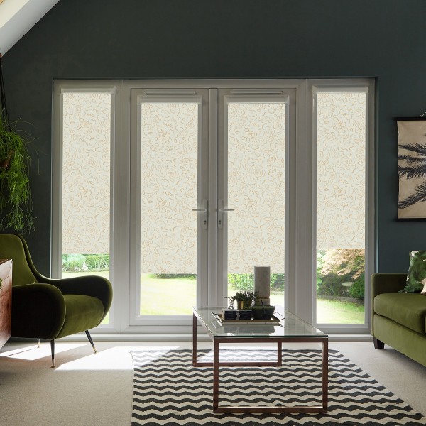 Juliet Blackout Apricot Roller Blind