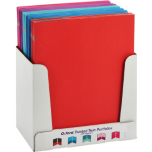 Twisted Twin Pocket Folders with Fasteners, Letter Size, Assorted, Each