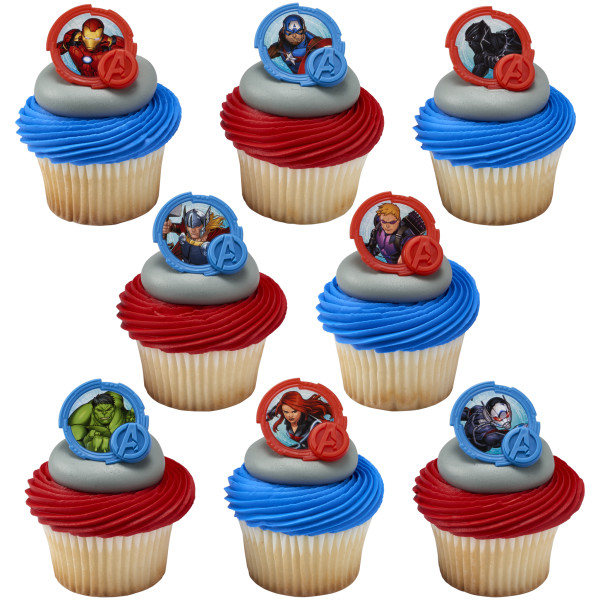 MARVEL Avengers Mightiest Heroes Cupcake Rings