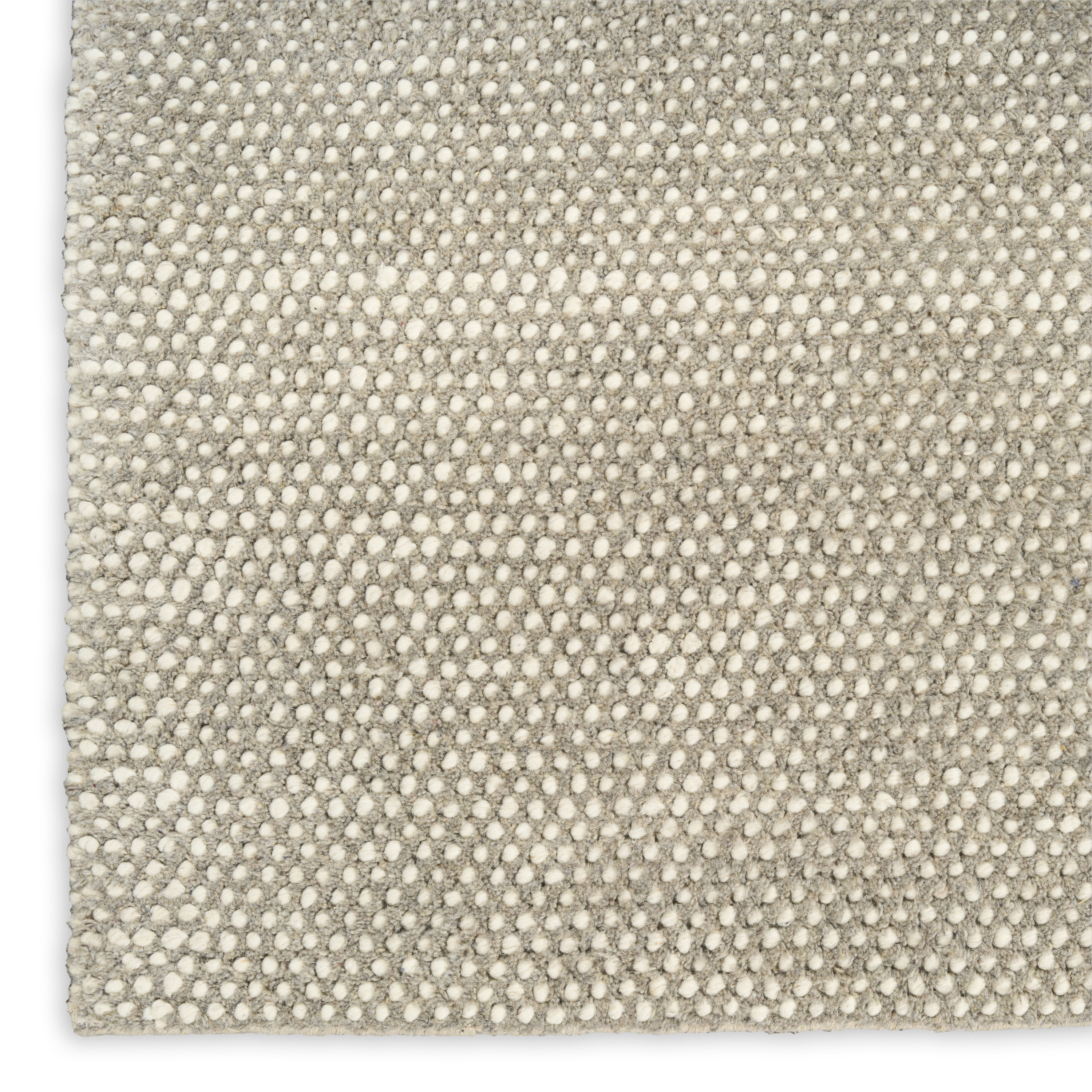 DKNY Pure Rows 5'3" x 7'3" Ivory Grey Farmhouse Indoor Rug