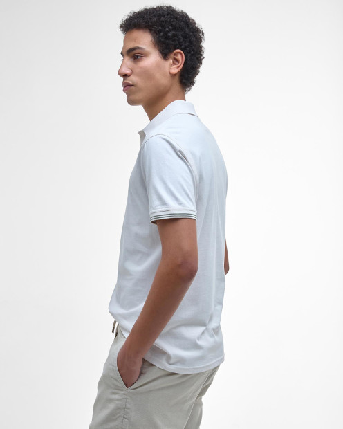 Austwick Tipped Polo Shirt Whisper White