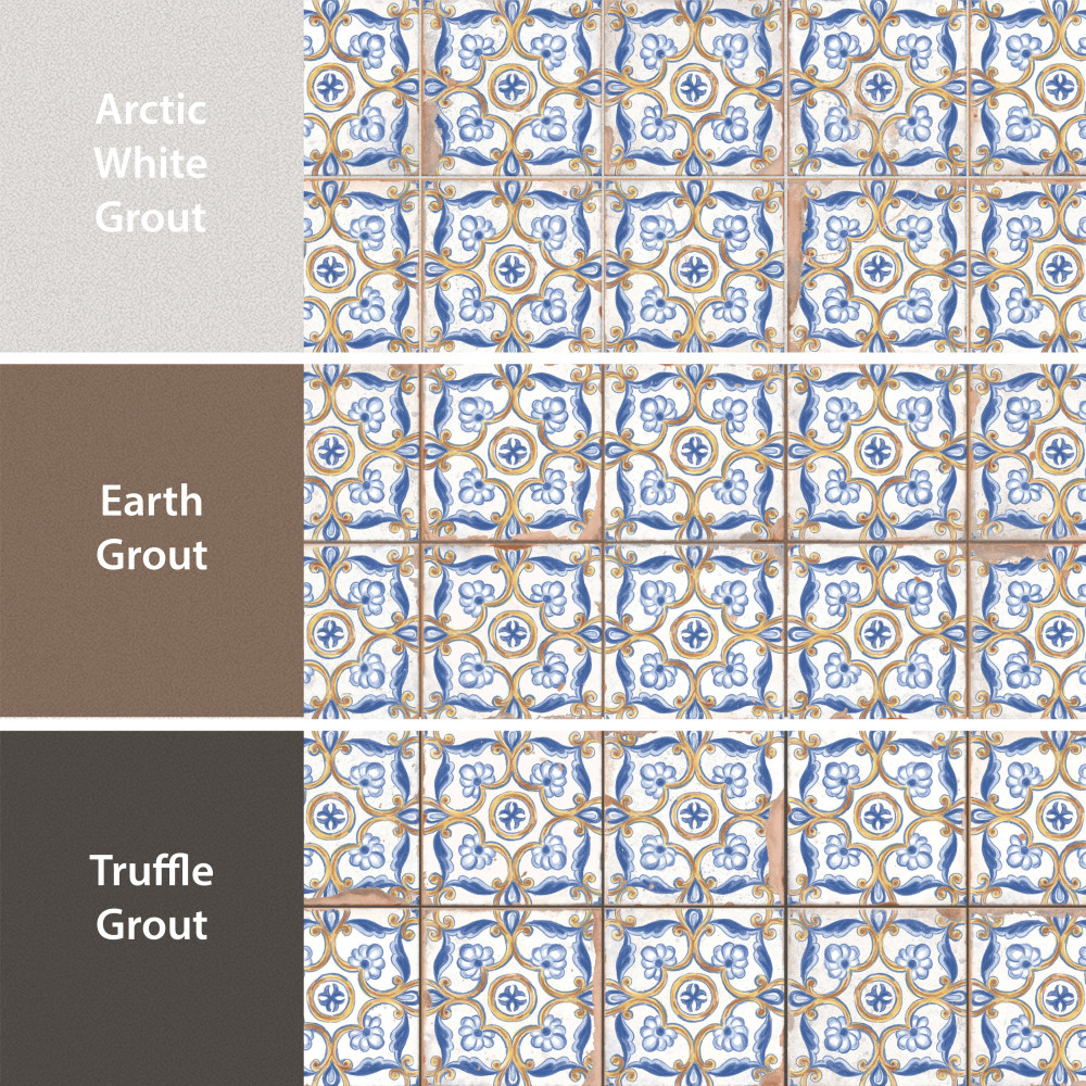 Kings Campania Atrani 13x13 Square Ceramic Floor and Wall Digital Pattern
