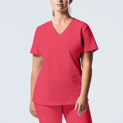 Landau ProFlex Women&#8216;s 3-Pocket V-Neck Scrub Top-Landau