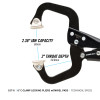 107-6 6-inch C-Clamp Locking Pliers w/ Swivel Pads
