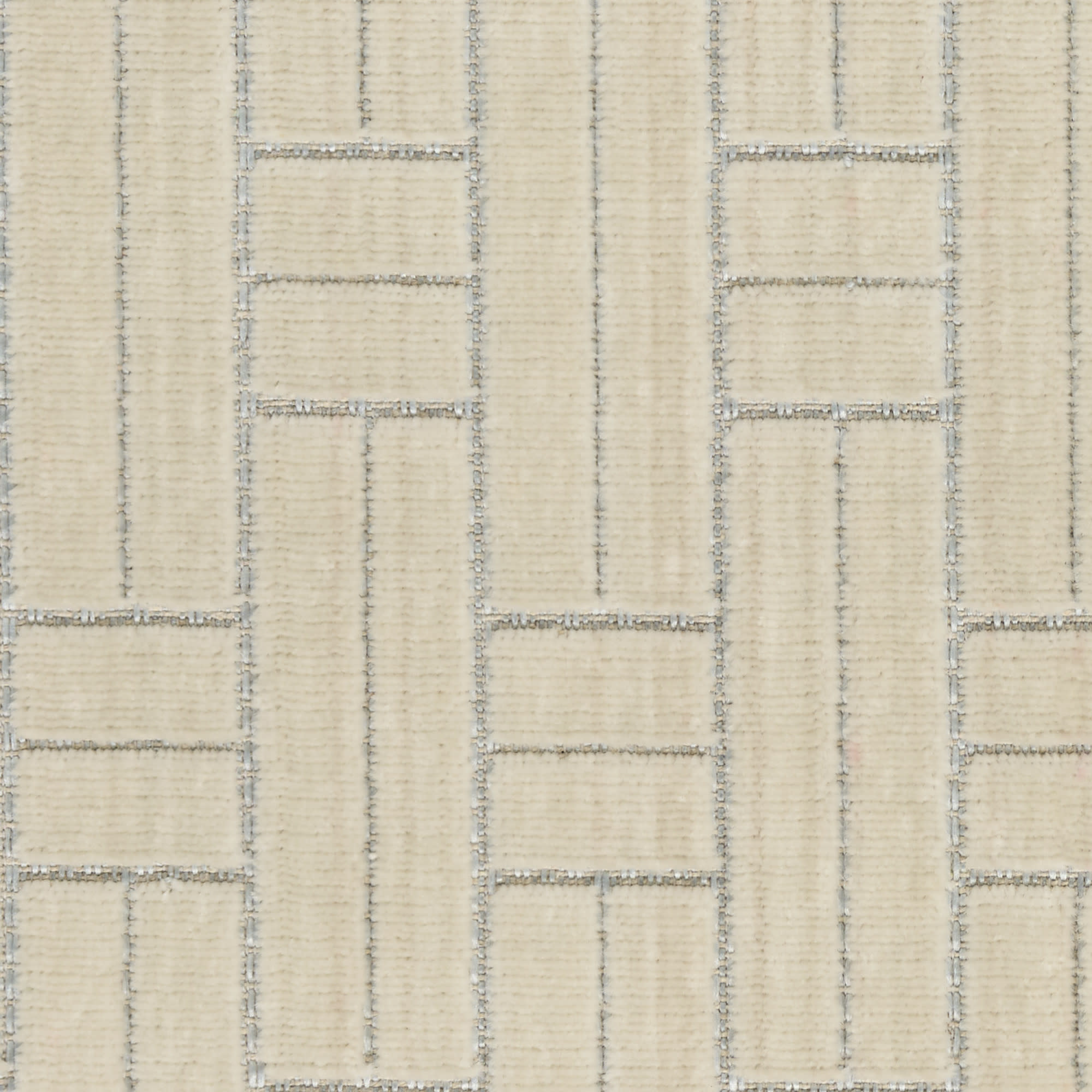 Nourison Washable Charm 2' x 6' Ivory Modern Indoor Rug