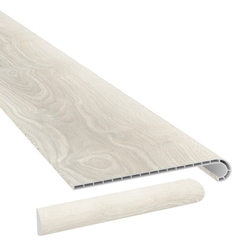 Crystal Crescent Laguna Vinyl Stair Tread w/ Cap-0