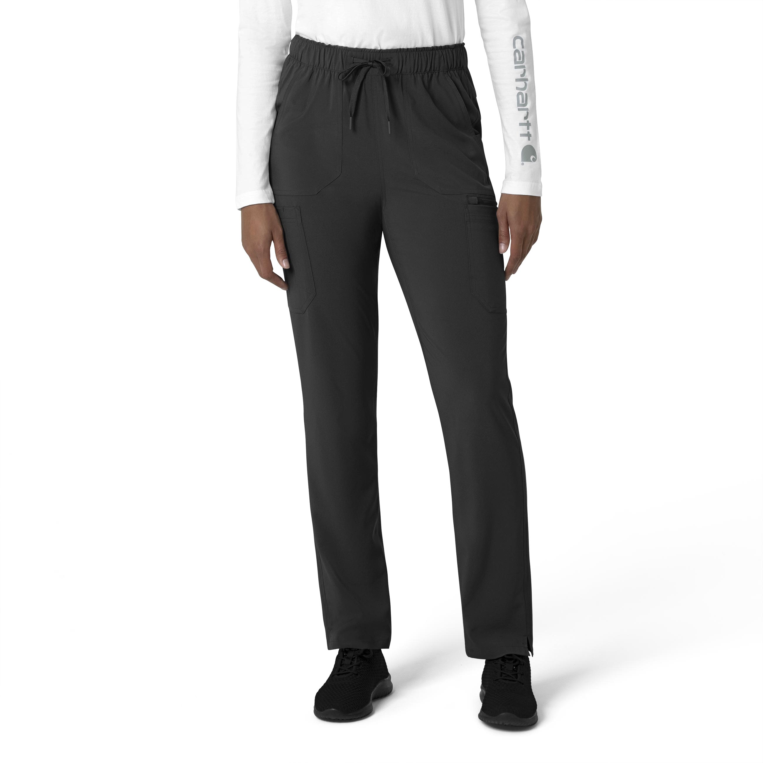 Carhartt Force Cross-Flex C53210 Women‘s 7 Pocket Fade Resistant Straight Leg Cargo Medical Scrub Pant-Carhartt