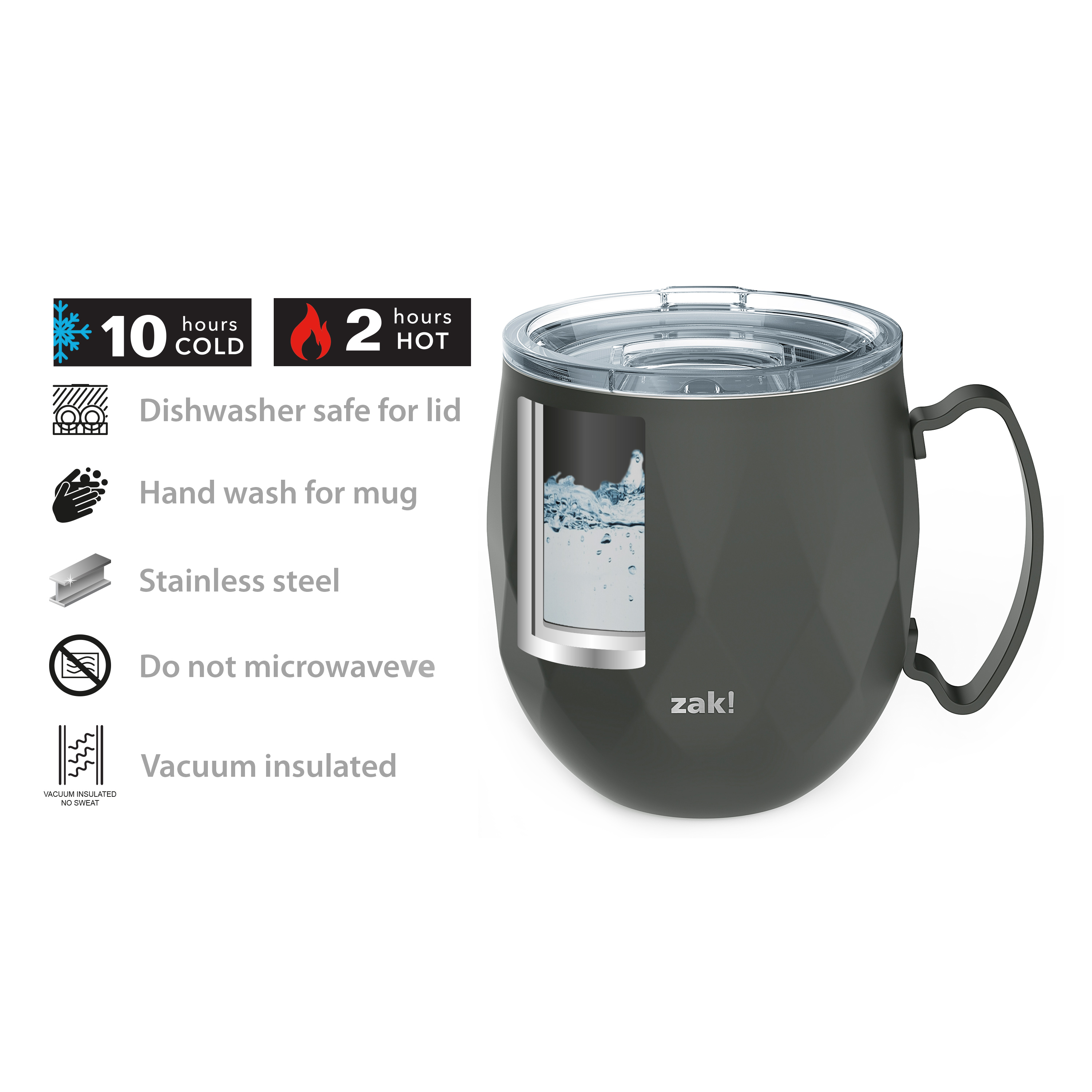 Fractal 19 ounce Mule Mug, Charcoal slideshow image 8 Fractal 19 ounce Mule Mug, Charcoal slideshow image 8