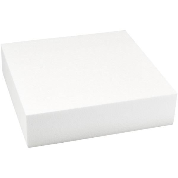 Square Styrofoam 14" x 3.5" Cake Form