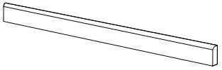 Karlstad White 2×35 Solid Bullnose Matte Rectified