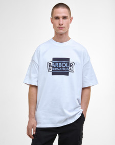 Divide Oversized Graphic T-Shirt White