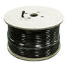 Coaxial Cable, Bonded Aluminum Foil, Tinned Copper Braid, Polyethylene, Foamed PE, 1000 ft L