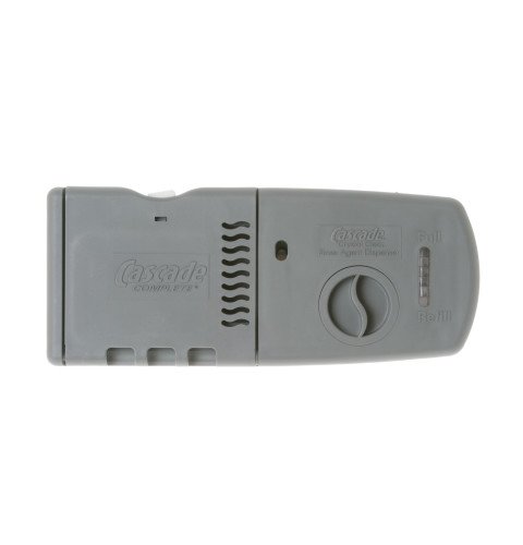 Dishwasher rinse and cap assembly