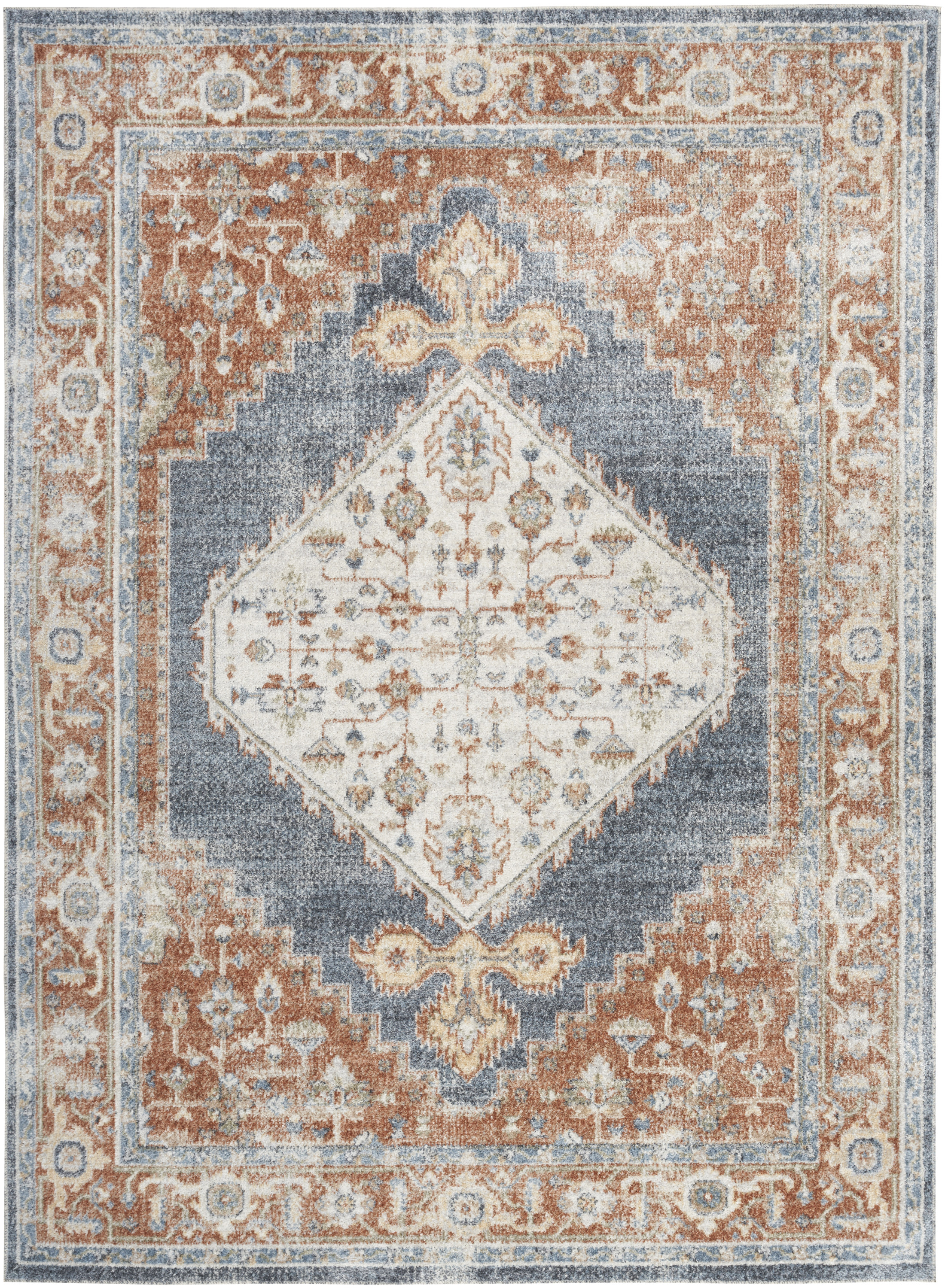 79.00" x 108.00" x .25" Astra Machine Washable Turkey N1654