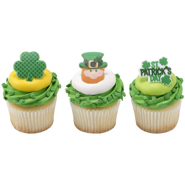 St. Patrick's Day Icons Cupcake Rings