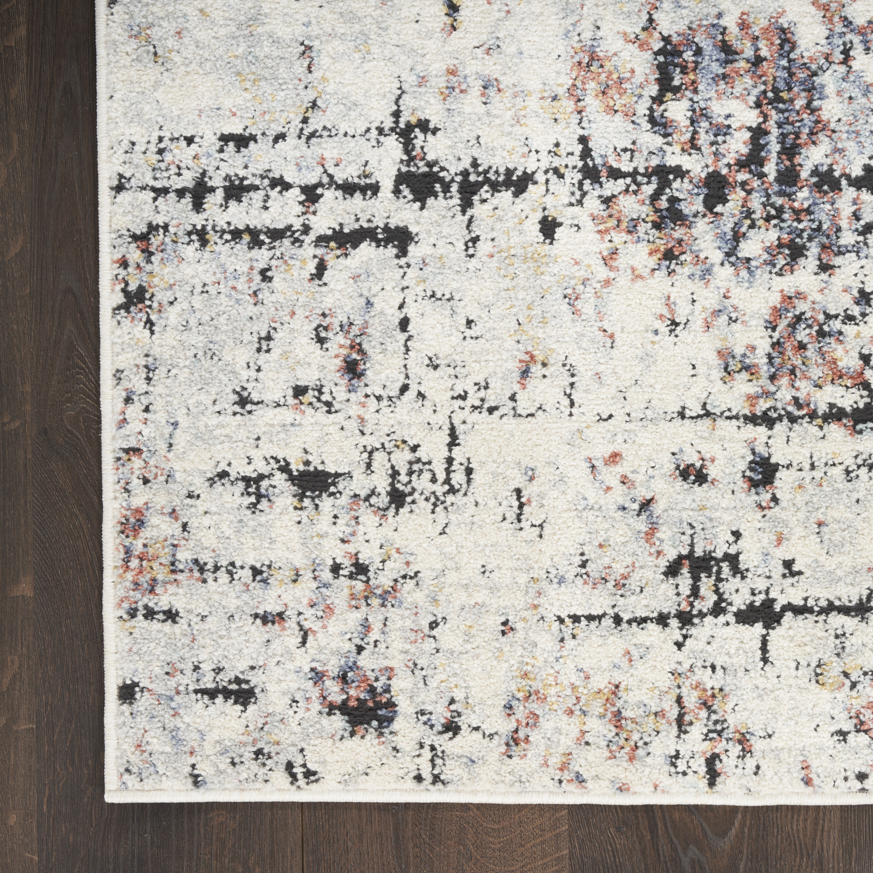 Nourison Motion 5'3" x 7' Ivory Multicolor Modern Indoor Rug