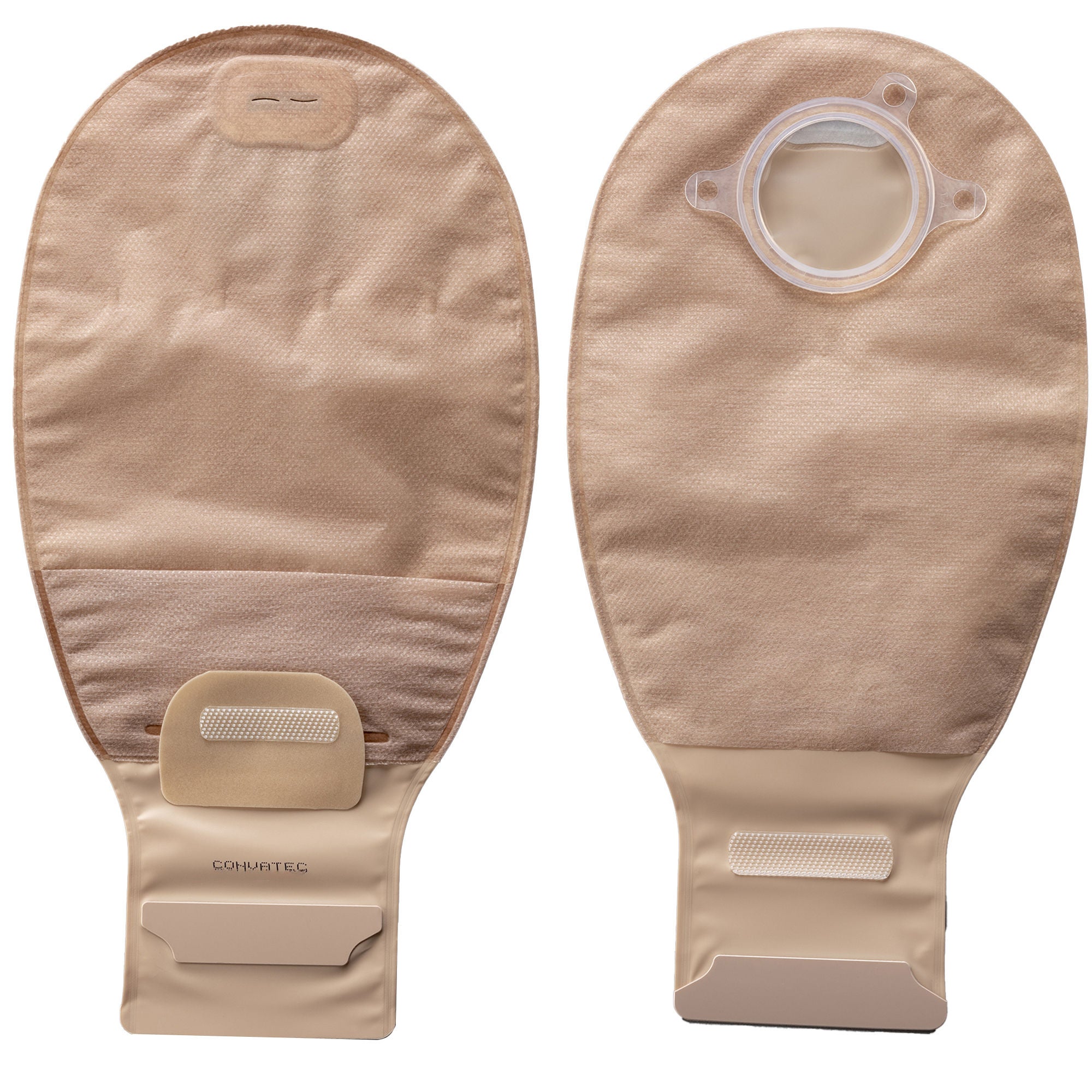 Natura® Beige Filtered Ostomy Pouch, 12-Inch Length, 57mm Flange