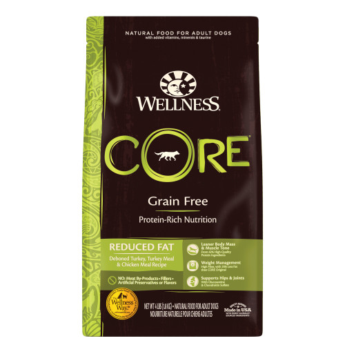 Wellness CORE Grain Free Reduced Fat Turkey Recipe Front packaging