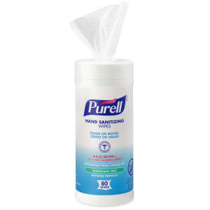 GOJO, PURELL® Hand Sanitizing Wipes Alcohol Formula  ,  80 Wipes/Container