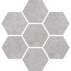 Lit Grigio 12×11 Hexagon Mosaic Satin Rectified