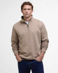 Nelson Half-Zip Sweatshirt Stone Marl