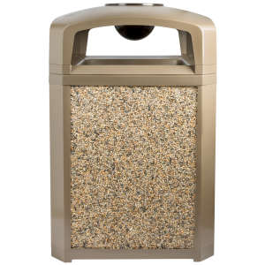 Rubbermaid Commercial, Landmark Series, Landmark Series  Decorative Stone Panels 35 Gal River Rock