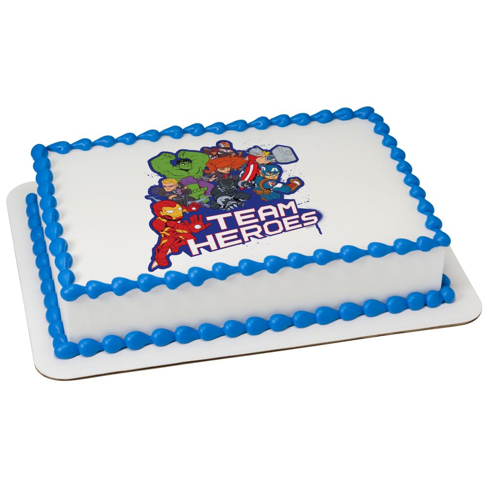 Image Cake MARVEL Adventures Team Heroes