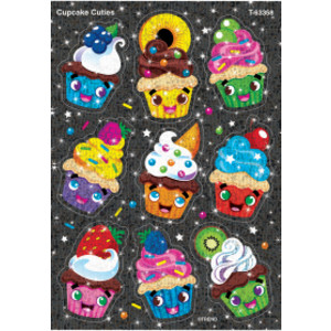Cupcake Cuties Sparkle Stickers&reg;, 18 Count