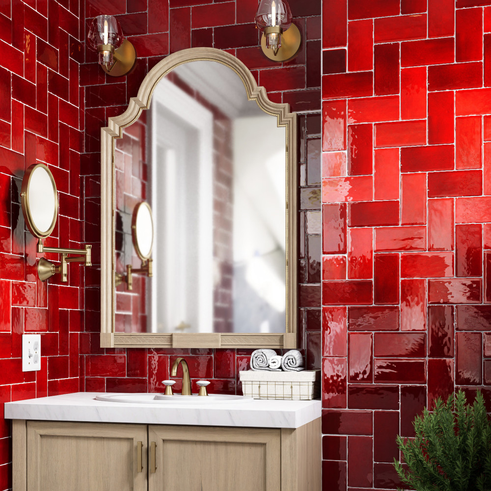 Viva Volcan 3 in. x 6 in. Ceramic Wall Tile