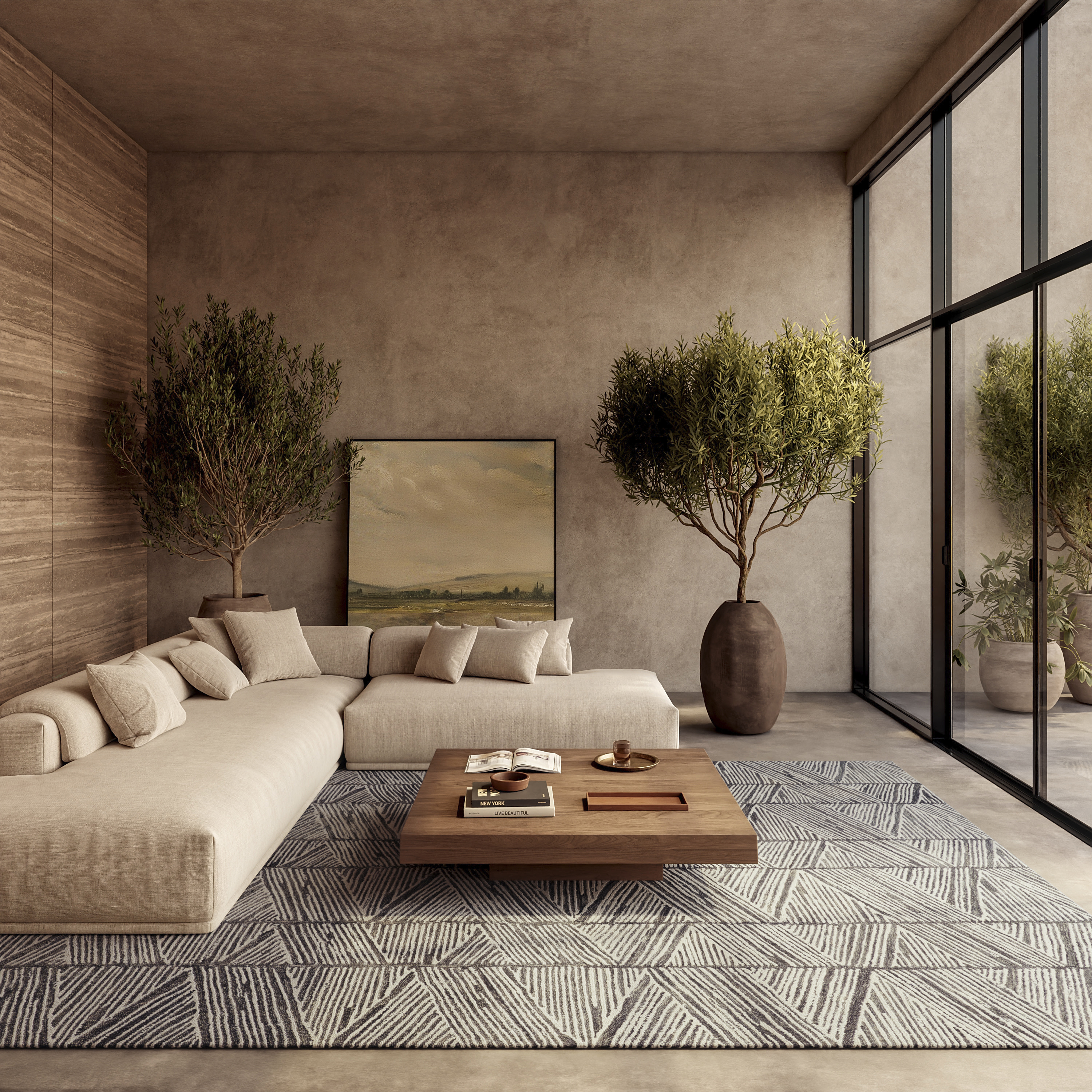 Nourison Colorado 7'9" x 9'9" Grey White Modern Indoor Rug