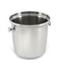6-quart stainless steel wine bucket in mirror and satin finish with handles