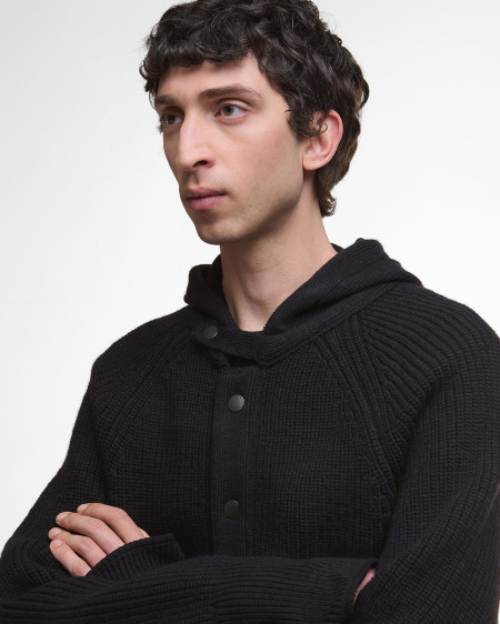 Cardigan con cappuccio lavorato a maglia Middens