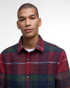 Overshirt Chapter a quadri Winterberry Tartan