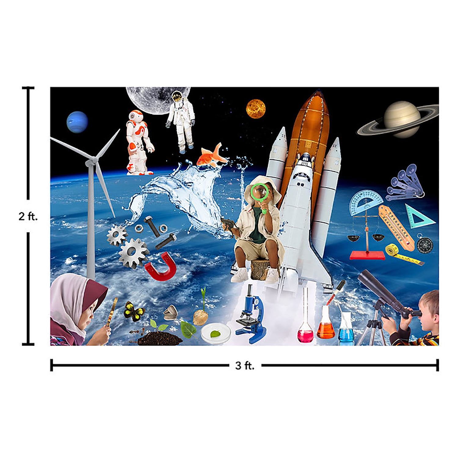 MOJO Science Discovery Jumbo Photographic Floor Puzzle image number null