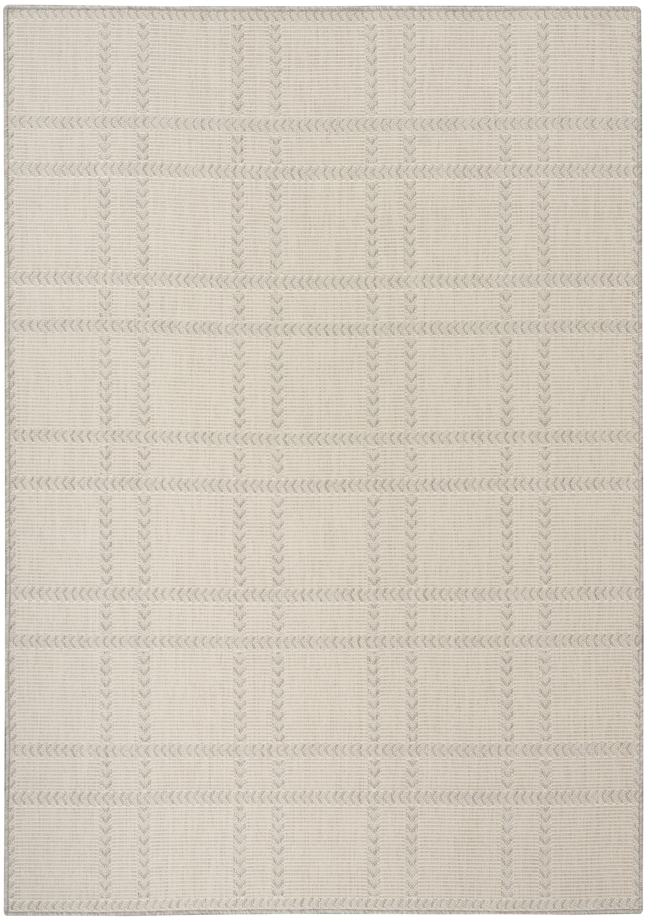 Nourison Horizon Indoor/Outdoor 5' x 7' Grey Modern Rug