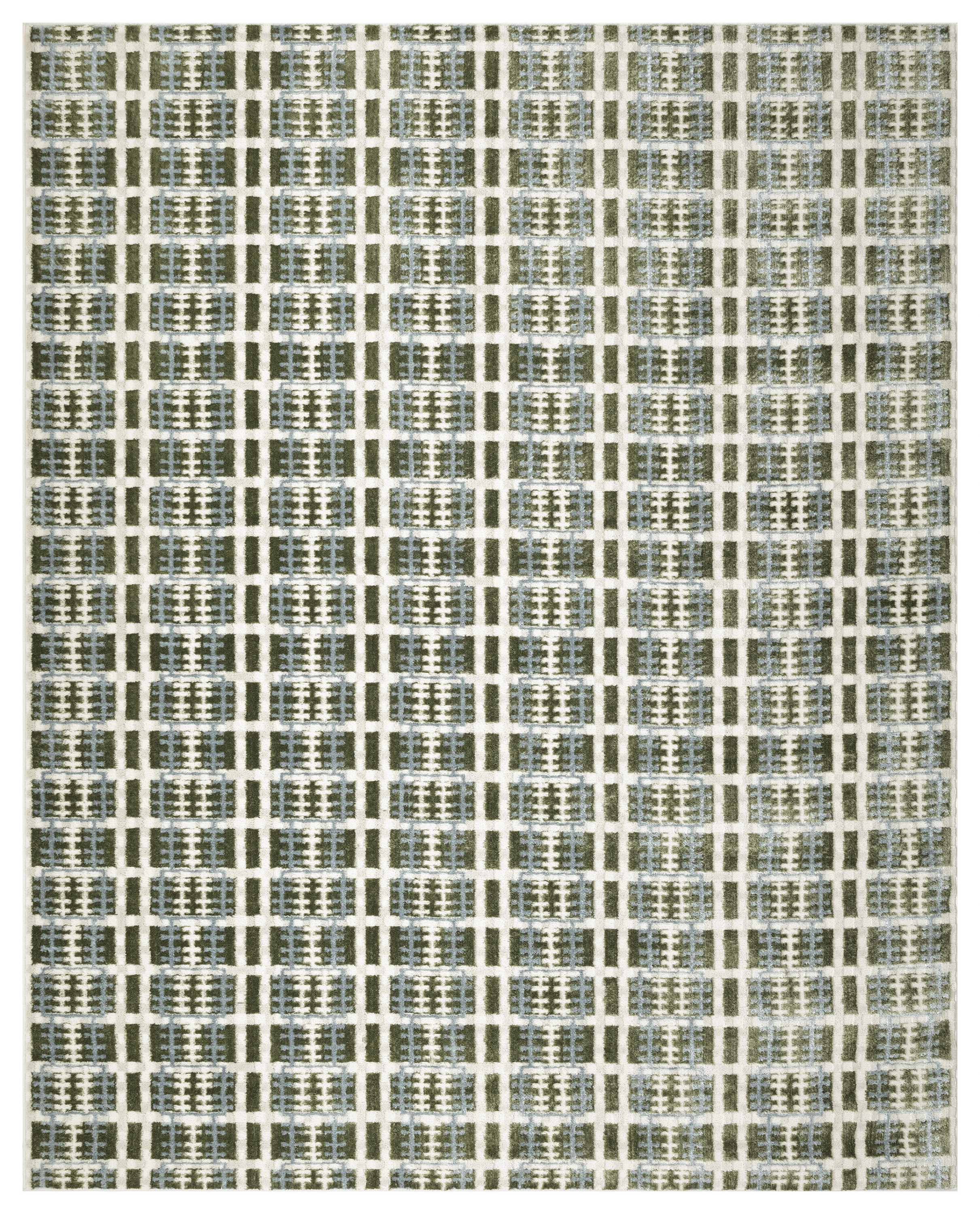 Nourison Nordic 8' x 10' Blue Green Modern Indoor Rug