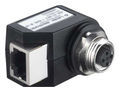 Adapter for Ethernet Interface PUR M12 Connector/RJ-45 4-Pin Female D-Coded Axial