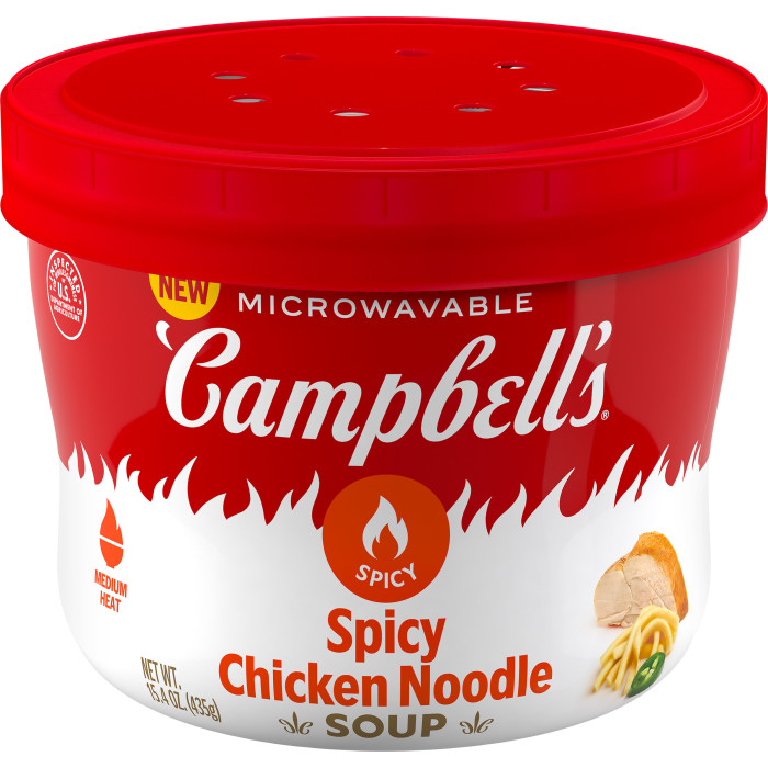 Spicy Chicken Noodle Soup Microwavable Bowl