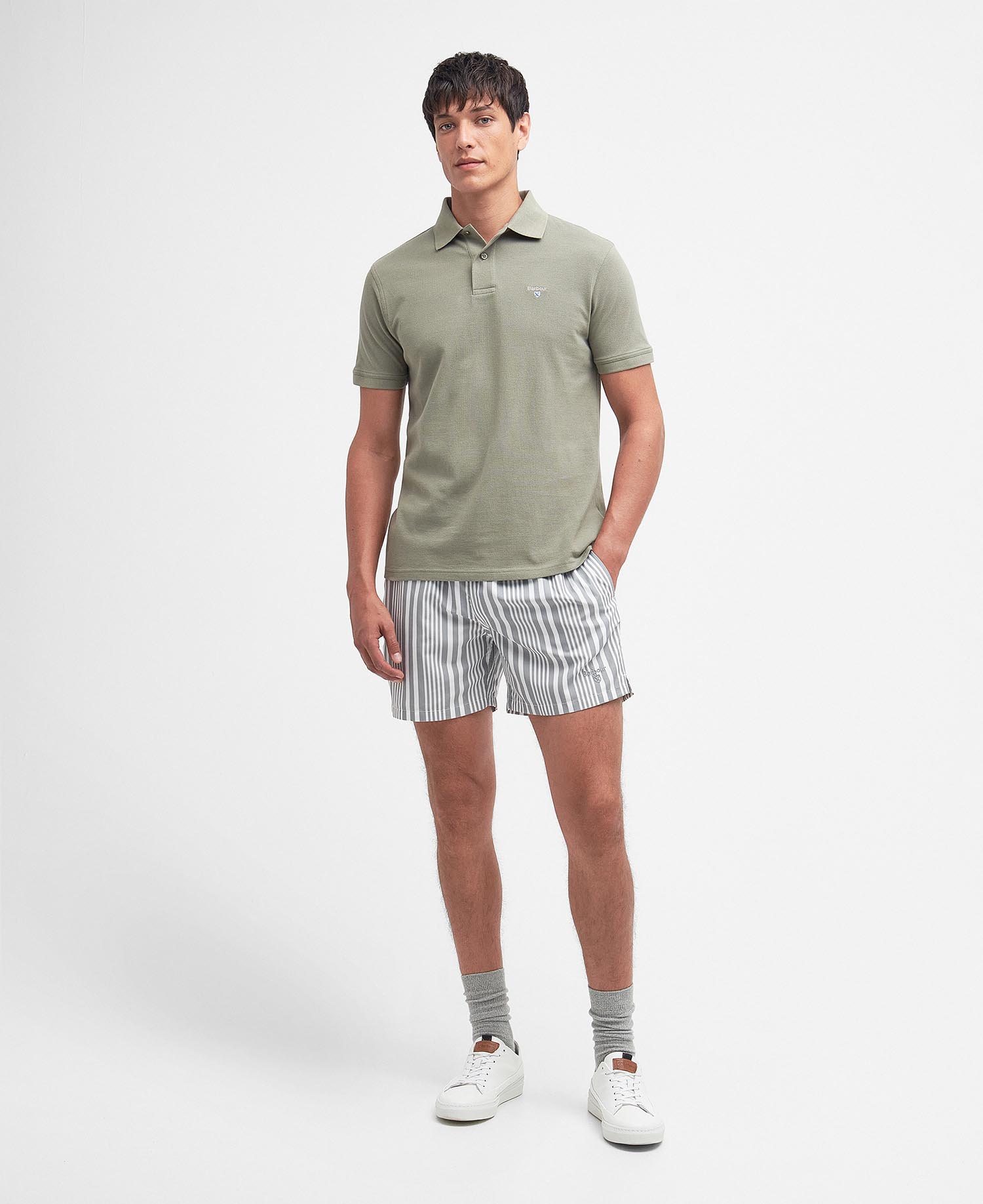 Decklam Striped Swim Shorts image number 0
