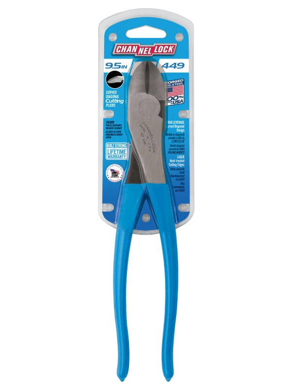 449 9.5-inch High Leverage Curved Diagonal Cutting Pliers