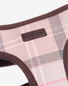 Tartan Dog Harness Taupe-Pink Tartan