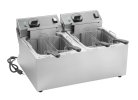 120-Volt 10 lb. standard-duty double-well countertop fryer
