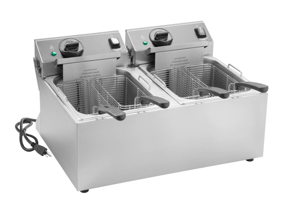 Vollrath CF2-1800DUAL - 10 lb Electric Fryers, double-well, 23.0