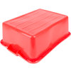 7-inch-deep Traex® Color Mate bulk-packed food storage boxes in red