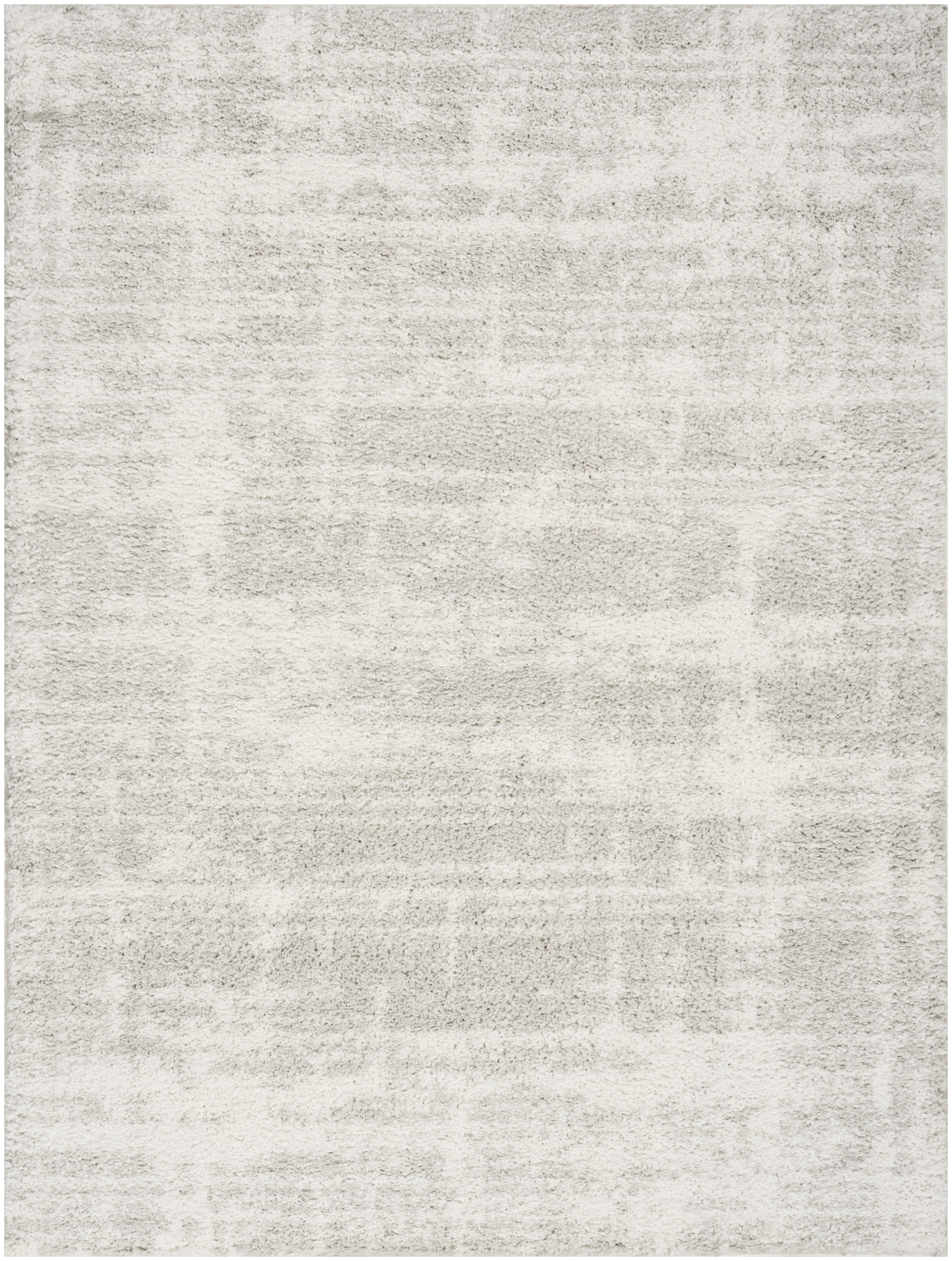 Nourison Modern Shag 7'10" x 9'10" Ivory Grey Modern Indoor Rug