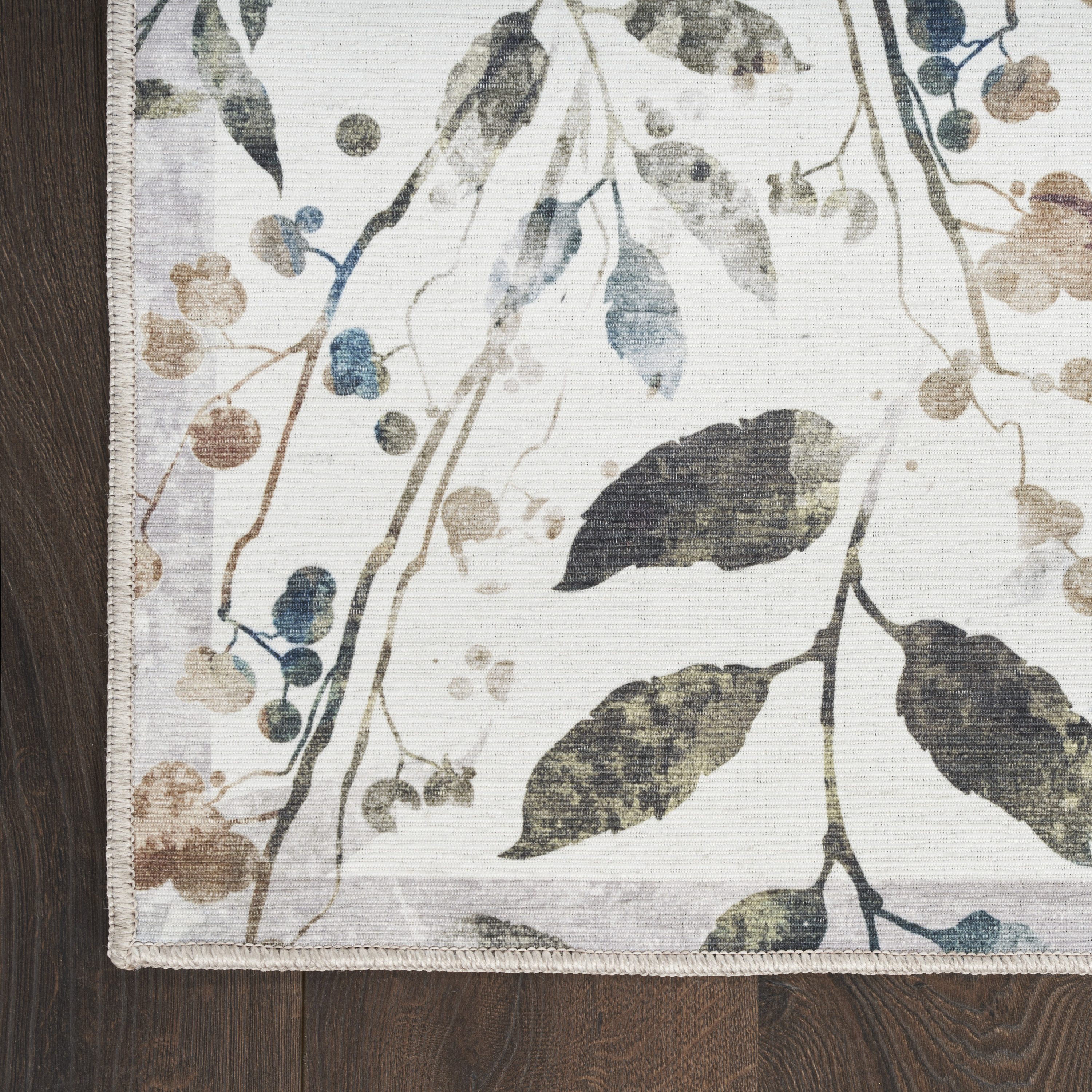 Nourison Nourison Washables 4' x 6' Ivory Multicolor Contemporary Indoor Rug