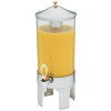 2-gallon New York, New York® cold-beverage dispenser with brass trim