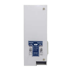Hospeco, Dual No. 1 Pad/Tampon Vendor, 25¢ Operation, White